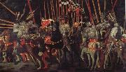 UCCELLO, Paolo The battle of San Romano the intervention of Micheletto there Cotignola oil